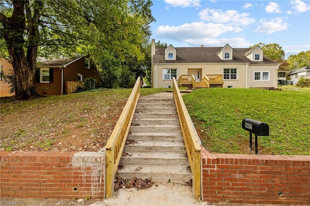 view of cape cod house