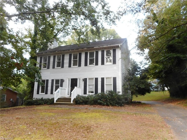 view of colonial home