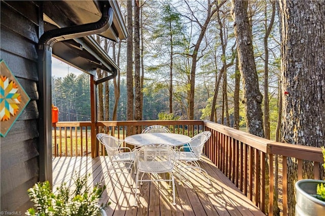 view of wooden terrace