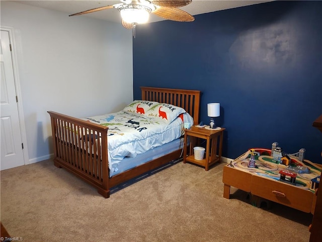 3210 Clamoor Dr, Winston-Salem, NC 27127 - carpeted bedroom featuring a ceiling fan