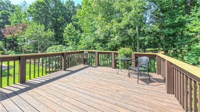 1250 Whitworth Ct, Kernersville, NC 27284 - deck with view of scattered trees