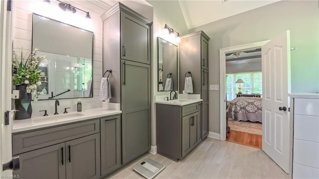 1250 Whitworth Ct, Kernersville, NC 27284 - full bath featuring ensuite bathroom, two vanities, and wood finished floors