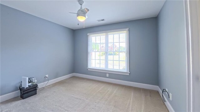 1250 Whitworth Ct, Kernersville, NC 27284 - carpeted empty room with baseboards and ceiling fan