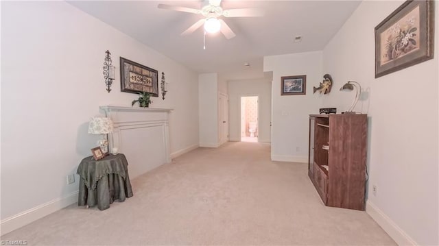 1250 Whitworth Ct, Kernersville, NC 27284 - hall with carpet flooring and baseboards
