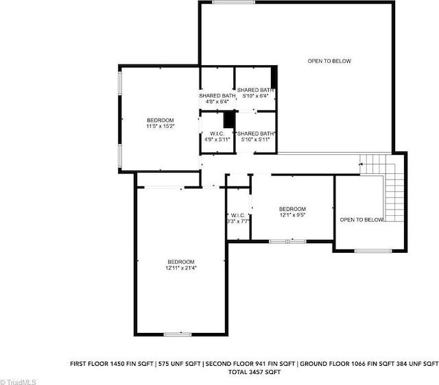 1250 Whitworth Ct, Kernersville, NC 27284 - view of home floor plan