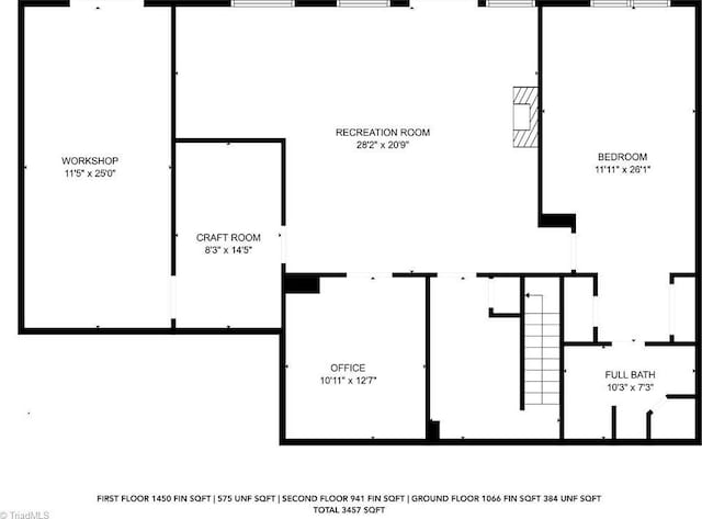 1250 Whitworth Ct, Kernersville, NC 27284 - view of property floor plan