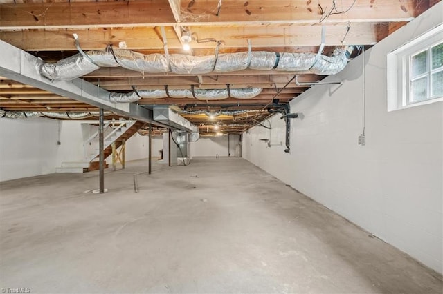 2517 Hopewell Friends Rd, Asheboro, NC 27205 - basement featuring stairs