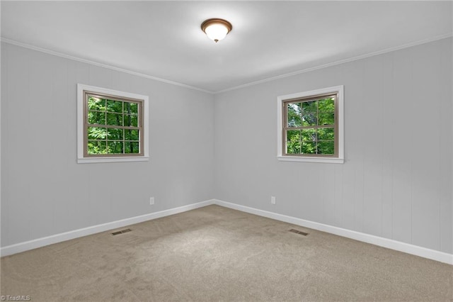 2665 Kecoughtan Rd, Pfafftown, NC 27040 - empty room with healthy amount of natural light, baseboards, crown molding, and carpet floors