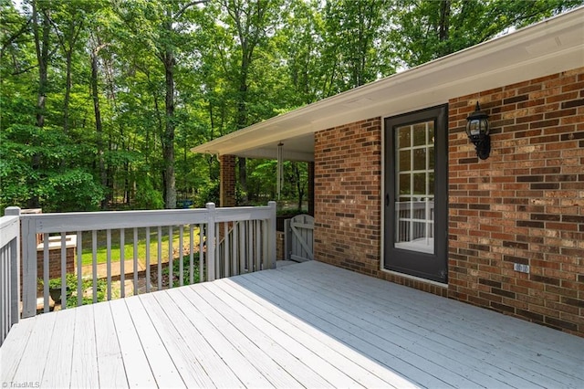 2665 Kecoughtan Rd, Pfafftown, NC 27040 - view of wooden terrace