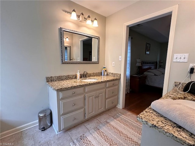 bathroom with vanity