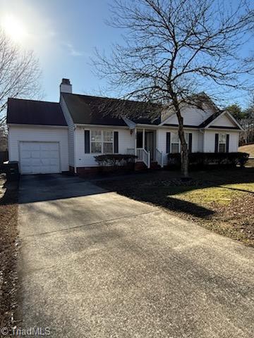 ranch-style house with a garage