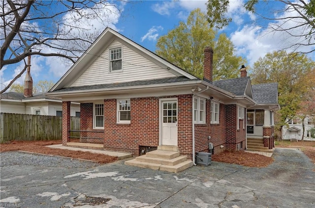 view of back of property