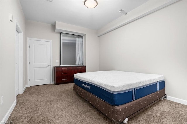 bedroom with carpet floors