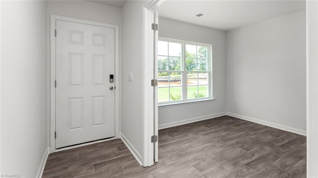 1529 String Dr, Winston-Salem, NC 27107 - doorway with baseboards and wood finished floors