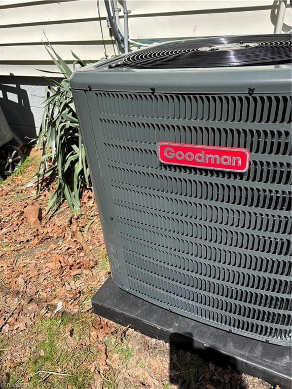 exterior details with central air condition unit
