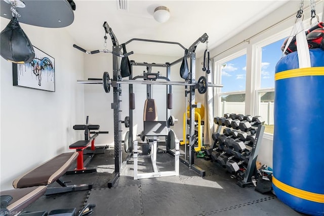 view of workout room