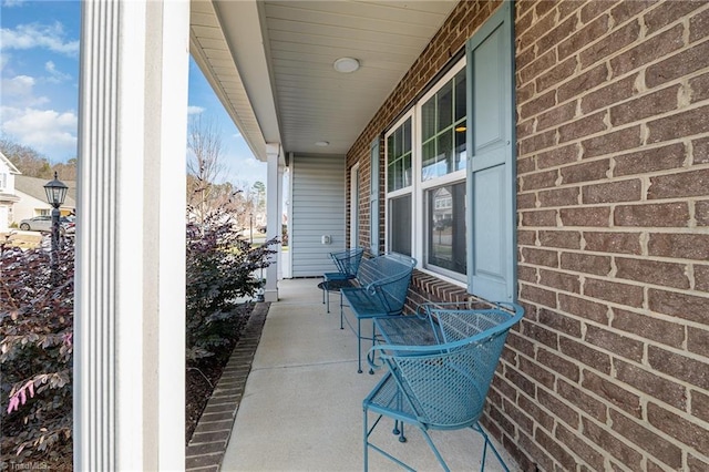 view of patio with covered porch