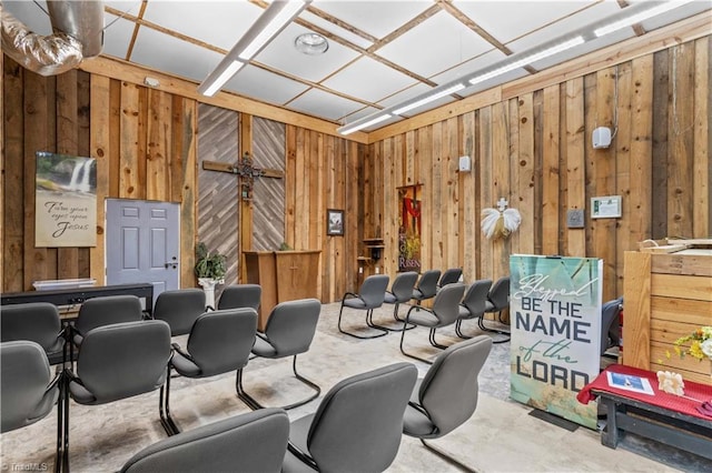 1595 Cheatham Ford Rd, Hiddenite, NC 28636 - cinema featuring wood walls