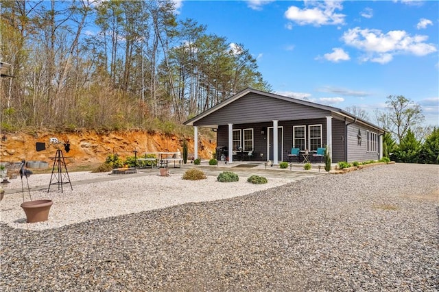 1595 Cheatham Ford Rd, Hiddenite, NC 28636 - view of front facade featuring covered porch