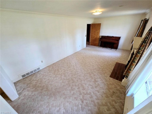 3015 S NC Highway 87, Graham, NC 27253 - unfurnished living room with carpet and crown molding