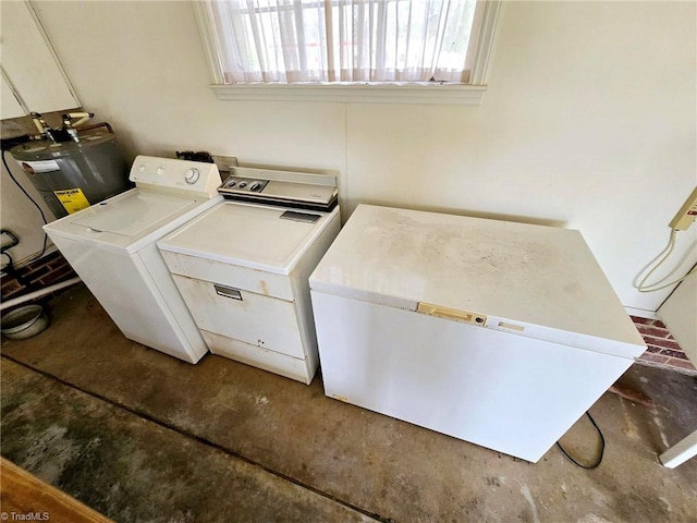3015 S NC Highway 87, Graham, NC 27253 - laundry area with separate washer and dryer and water heater