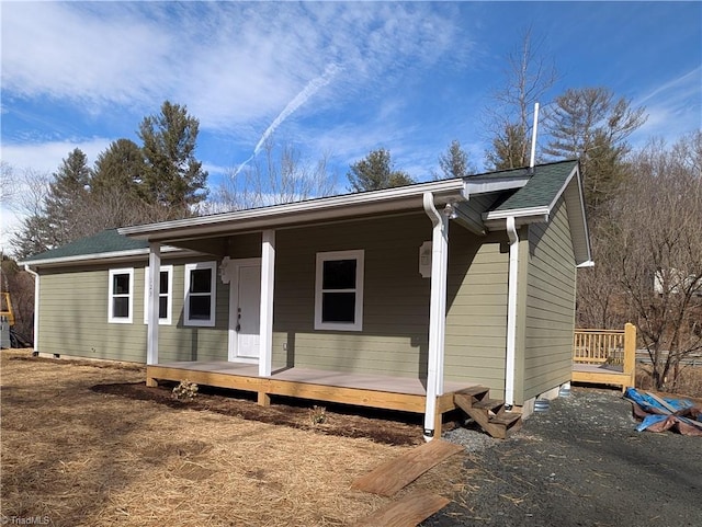 view of front of house with a porch