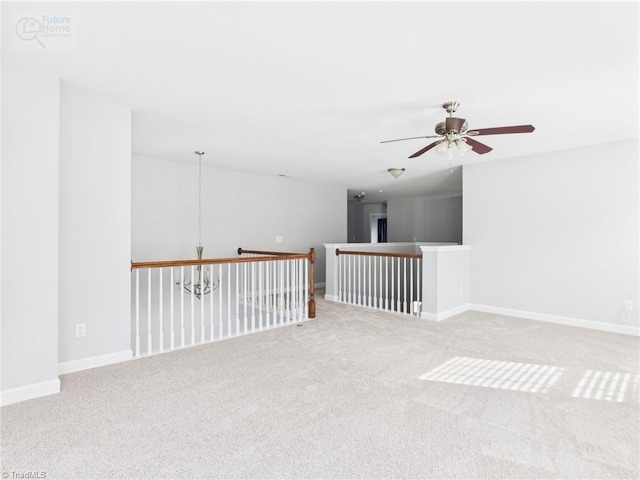 1728 Callandale Ave, Cary, NC 27518 - empty room featuring carpet, a ceiling fan, and baseboards