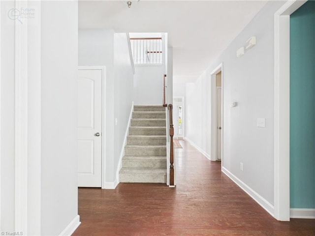 1728 Callandale Ave, Cary, NC 27518 - stairs featuring wood finished floors and baseboards