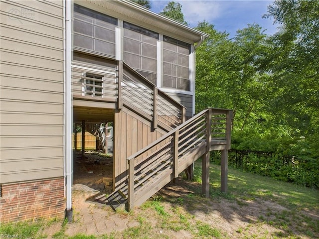 1728 Callandale Ave, Cary, NC 27518 - view of side of property featuring stairs