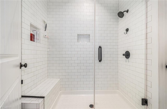 602 Shoreline Rd, New London, NC 28127 - bathroom featuring a shower stall