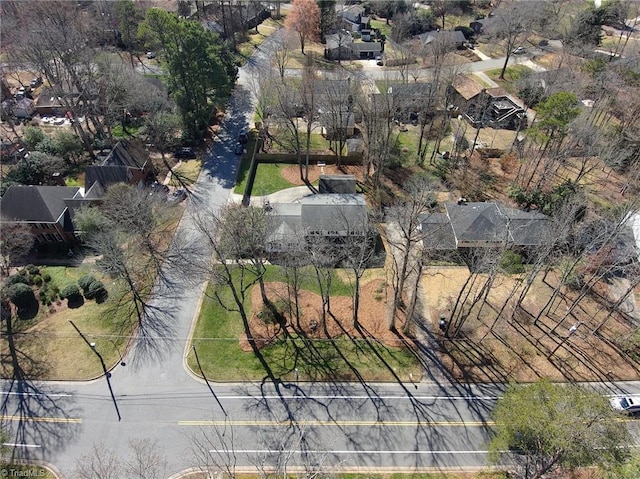 bird's eye view with a residential view