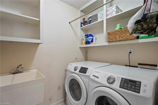 396 Bent Creek Trl, Kernersville, NC 27284 - washroom with washer and clothes dryer and baseboards