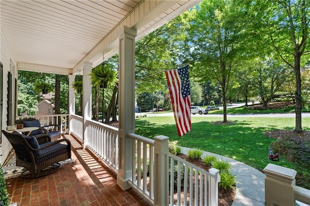 396 Bent Creek Trl, Kernersville, NC 27284 - porch with a yard