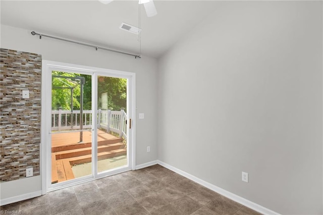 3931 Hickswood Forest Dr, High Point, NC 27265 - unfurnished room featuring a ceiling fan and baseboards