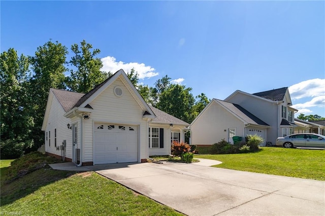 3931 Hickswood Forest Dr, High Point, NC 27265 - view of front of home featuring driveway, an attached garage, and a front yard