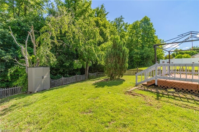 3931 Hickswood Forest Dr, High Point, NC 27265 - view of yard featuring a deck