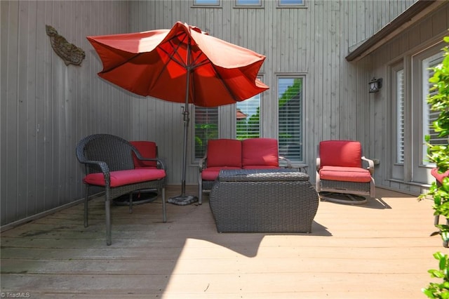 8009 Willow Glen Trl, Greensboro, NC 27455 - deck with an outdoor hangout area