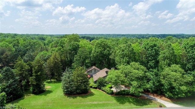 8009 Willow Glen Trl, Greensboro, NC 27455 - view from above of property featuring a heavily wooded area