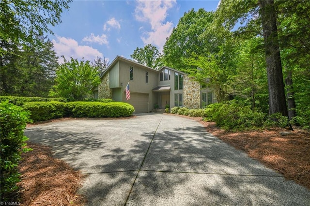 8009 Willow Glen Trl, Greensboro, NC 27455 - view of front of property featuring driveway and an attached garage