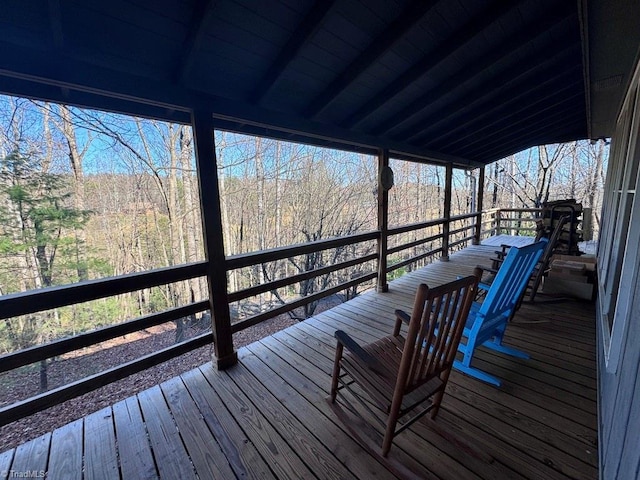 view of wooden terrace