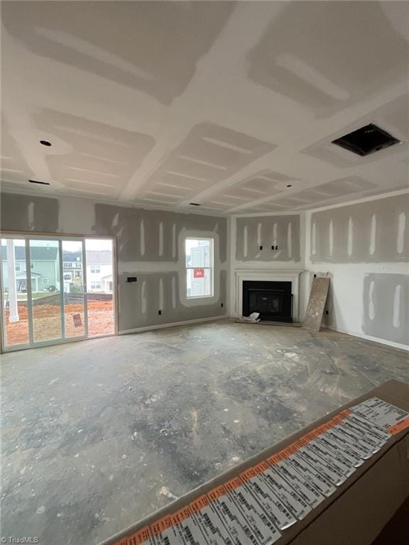 view of unfurnished living room