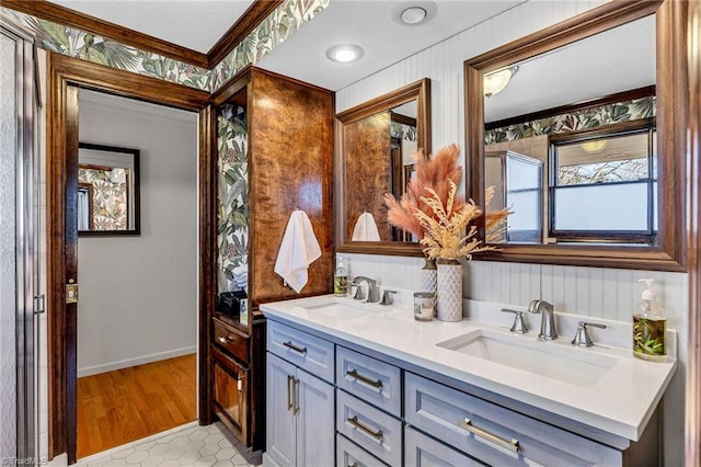 bathroom featuring vanity