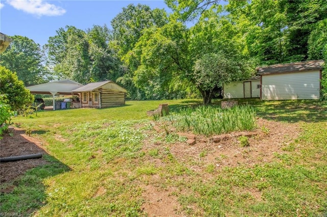 206 Westwood Dr, Kernersville, NC 27284 - view of yard featuring an outbuilding