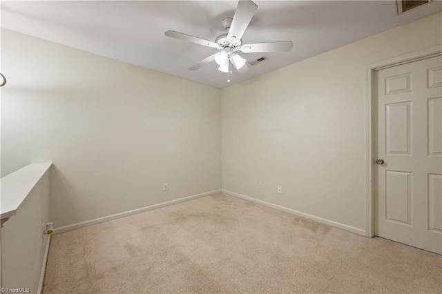 825 Central Park Ave, Greensboro, NC 27407 - empty room with carpet, a ceiling fan, and baseboards