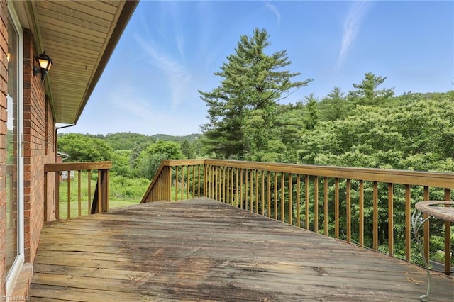 174 Sunny Knoll Ln, Boone, NC 28607 - deck with a wooded view