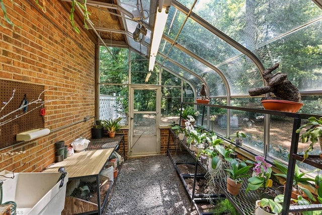 view of sunroom / solarium