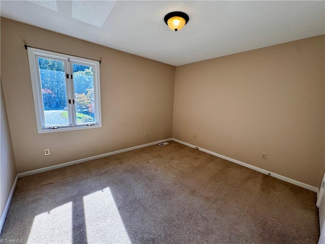 spare room featuring carpet flooring