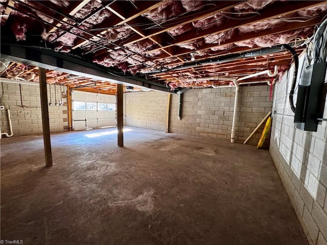 view of basement