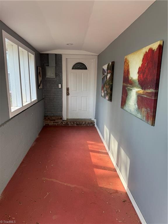 209 Abernathy St NW, Lenoir, NC 28645 - hallway with vaulted ceiling