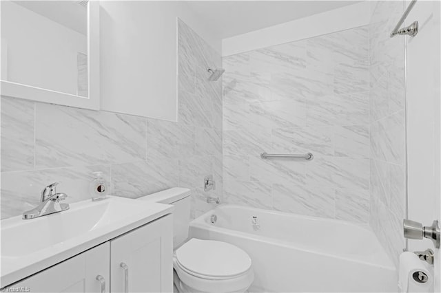 2102 Bothwell St, Greensboro, NC 27401 - full bath featuring toilet, bathtub / shower combination, and vanity